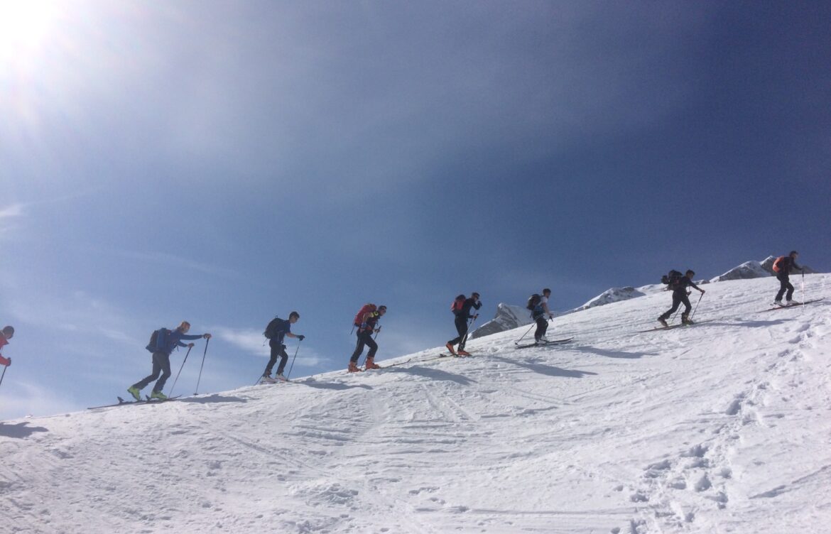 Sortie ski de randonnée printanière