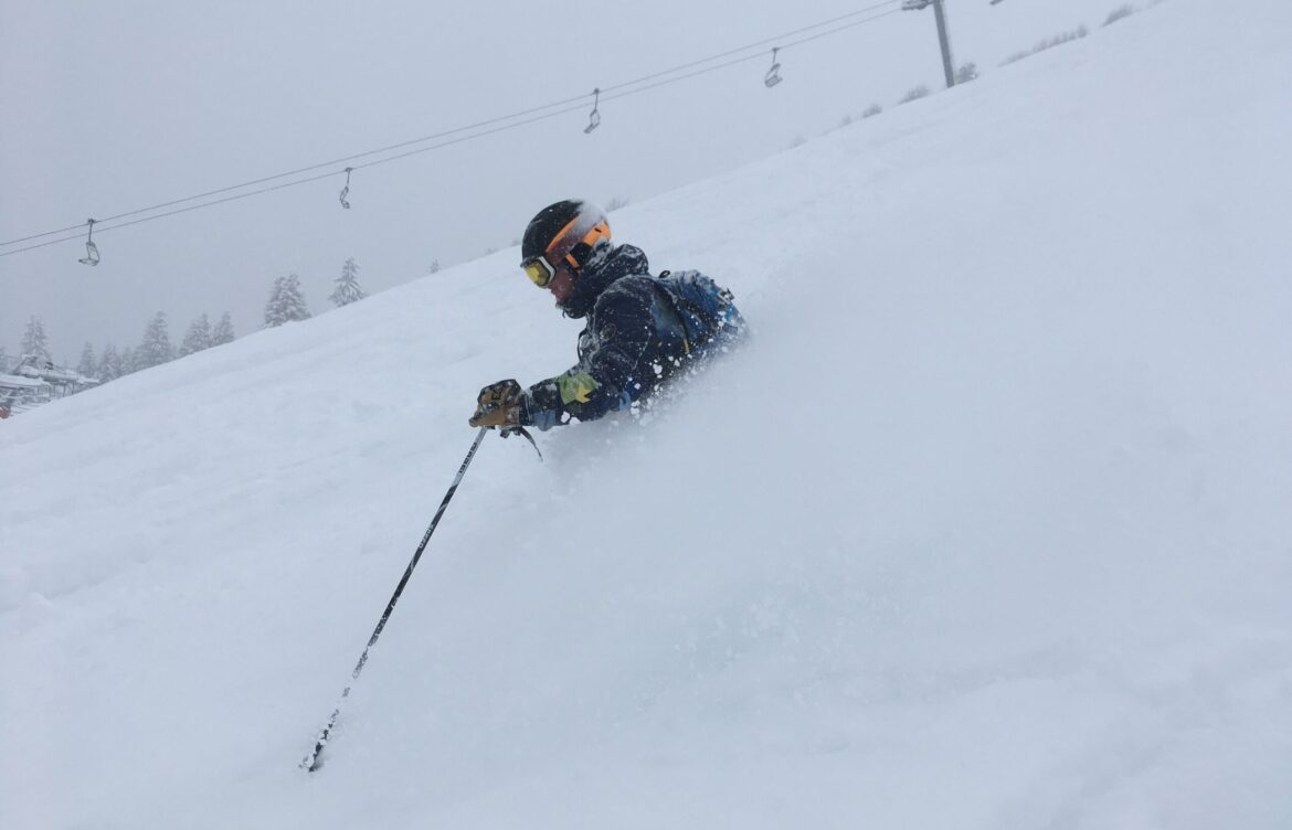 Neige fraîche de printemps
