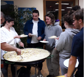 Tartiflette géante pour les internes