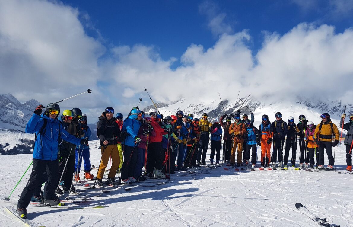 Ski à la Giettaz avant la période de stage