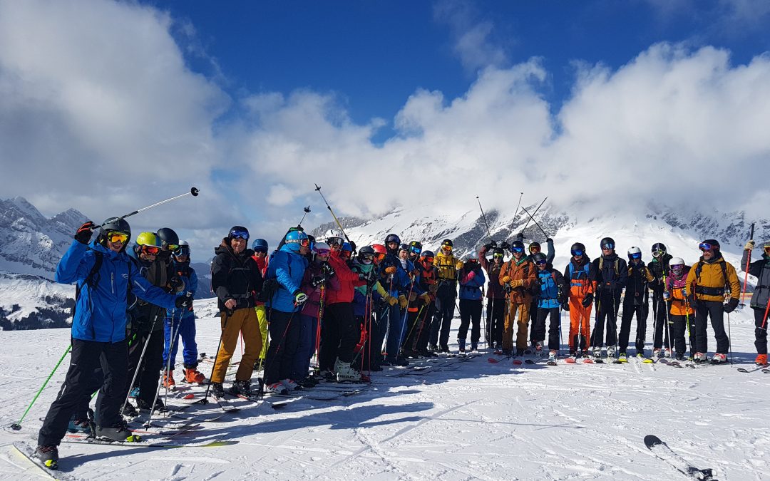 Ski à la Giettaz avant la période de stage