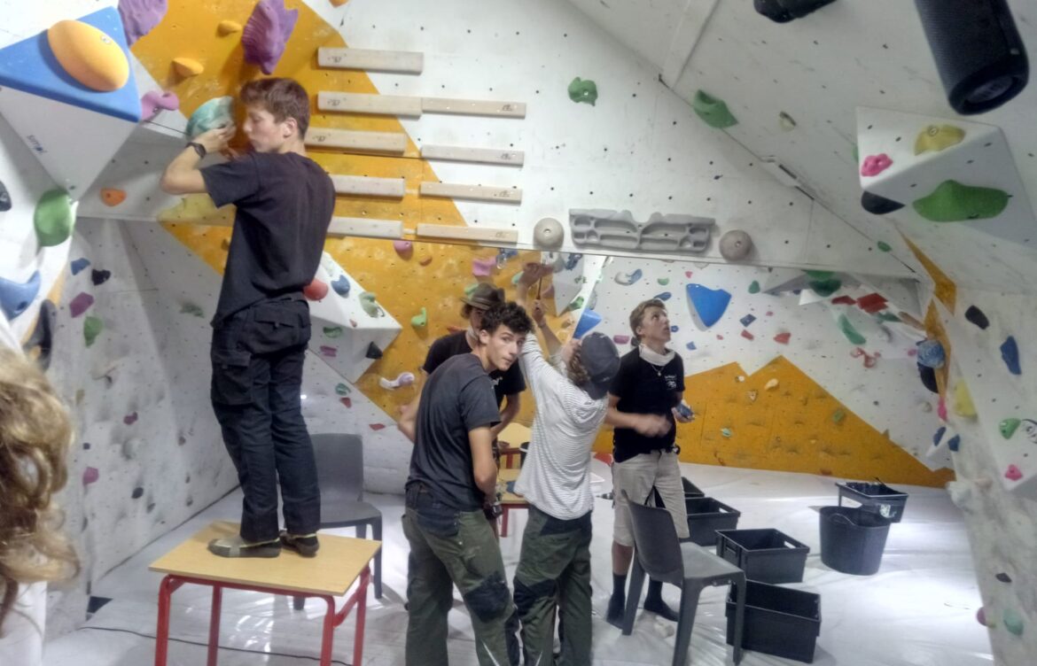 Rénovation de la salle de bloc au CFMM
