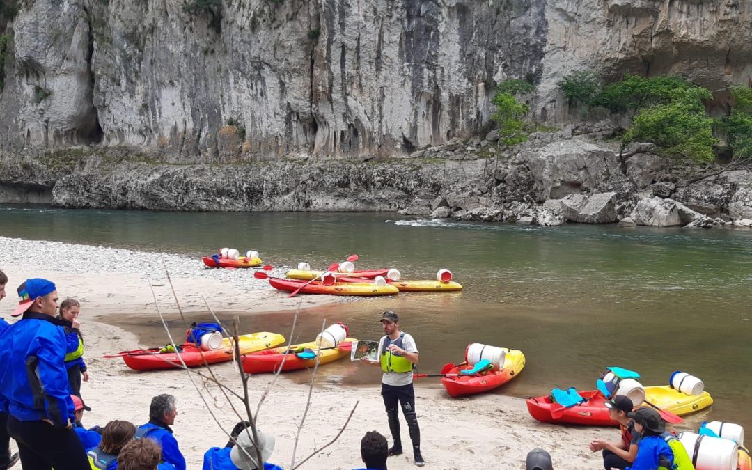 Les élèves de Terminale Pro à la découverte des sports de pleine nature en Ardèche