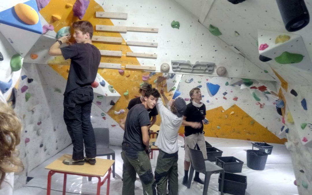 Rénovation de la salle de bloc au CFMM