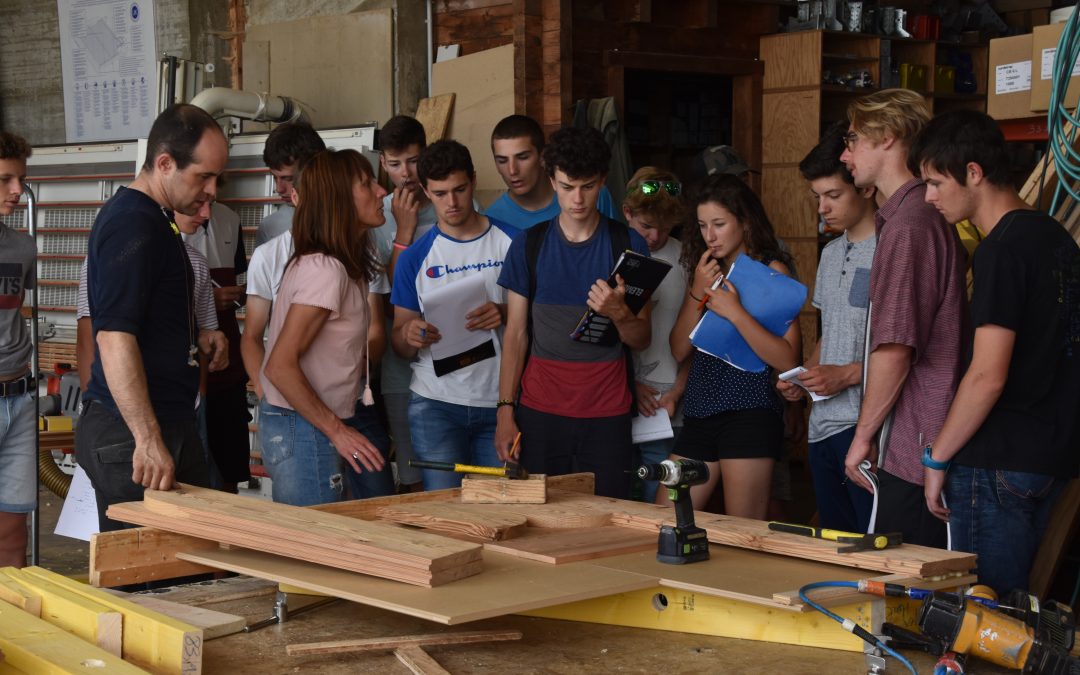 Visite de l’entreprise Lambersens spécialisée dans les chalets